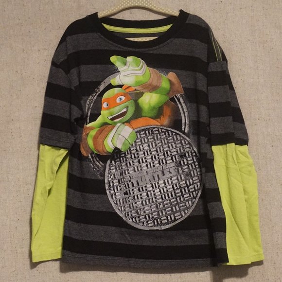 Nickelodeon Teenage Mutant Ninja Turtles Men's T-Shirt | Turtle Warrior Graphic Tee For Fans - View #6